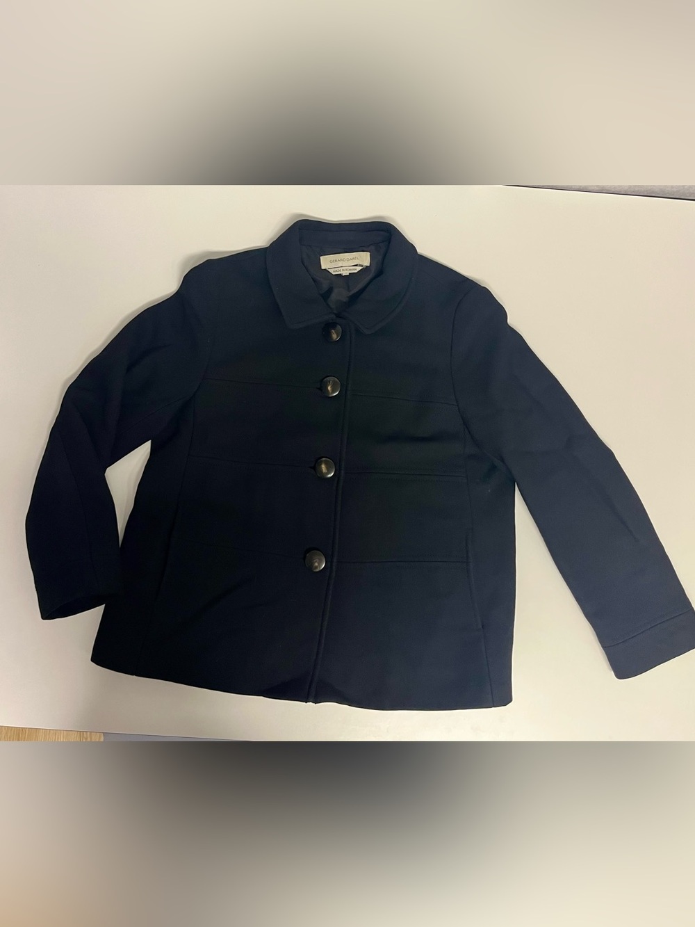 Gerard Darel Women's Black Button-Front Coat